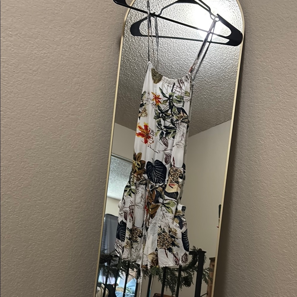 Floral White Dress